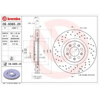 09.9365.2X BREMBO Гальмівний диск