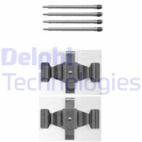 LX0398 DELPHI Комплектуючі колодки дискового гальма