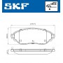 VKBP 80012 SKF КомплеК т гальмівних колодок, дискове гальмо