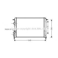 RTA2241 AVA QUALITY COOLING Радіатор охолодження двигуна