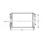 RTA2241 AVA QUALITY COOLING Радіатор охолодження двигуна