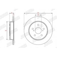 563628JC JURID Гальмівний диск