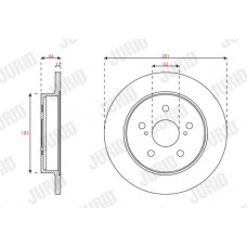 563628JC JURID Гальмівний диск