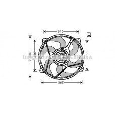 CN7530 AVA QUALITY COOLING Вентилятор охолодження двигуна