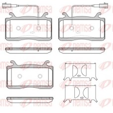 1759.22 REMSA Комплект гальмівних колодок дисковий гальм