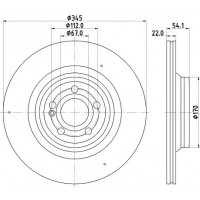 8DD 355 132-321 HELLA Гальмівний диск