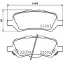 8DB 355 023-051 HELLA PAGID Комплект гальмівних колодок дисковий гальм
