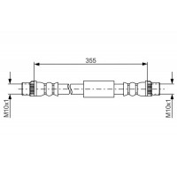 1 987 481 665 BOSCH Гальмівний шланг