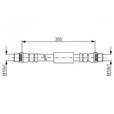 1 987 481 665 BOSCH Гальмівний шланг