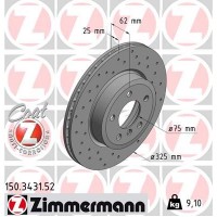 150.3431.52 ZIMMERMANN Гальмівний диск