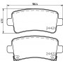 8DB 355 012-991 HELLA Комплект гальмівних колодок дисковий гальм