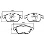 8DB 355 009-311 HELLA PAGID Комплект гальмівних колодок дисковий гальм