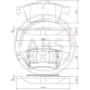 37216 A.B.S. Комплект гальмівних колодок дисковий гальм