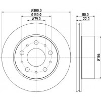 8DD 355 125-291 HELLA PAGID Гальмівний диск