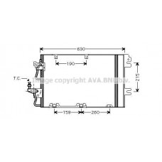 OL5367D AVA QUALITY COOLING Конденсатор кондиціонера