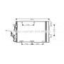 OL5367D AVA QUALITY COOLING Конденсатор кондиціонера