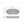 0 986 494 121 BOSCH Комплект гальмівних колодок дисковий гальм