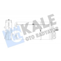 346510 KALE OTO RADYATÖR Теплообмінник обігрів салону