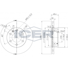 78BD0190-2 ICER Гальмівний диск