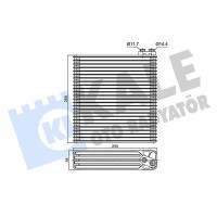 350150 KALE OTO RADYATÖR Випарник кондиціонера
