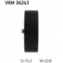 VKM 36243 SKF Паразитный / ведущий ролик, Поліклиновий ремінь