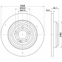 8DD 355 132-311 HELLA PAGID Гальмівний диск