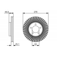 0 986 479 699 BOSCH Гальмівний диск