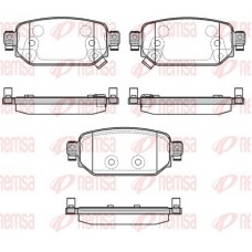 1731.02 REMSA Комплект гальмівних колодок дисковий гальм