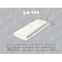 LA-104 LYNXauto Повітряний фільтр