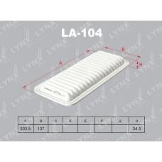 LA-104 LYNXauto Повітряний фільтр