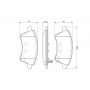 0 986 494 129 BOSCH Комплект гальмівних колодок дисковий гальм