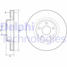 BG4831C DELPHI Гальмівний диск