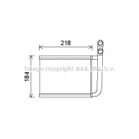 KA6166 AVA QUALITY COOLING Теплообмінник обігрів салону