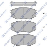 SP1681 Hi-Q Комплект гальмівних колодок дисковий гальм