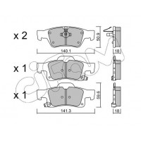 822-928-0 CIFAM КомплеК т гальмівних колодок, дискове гальмо