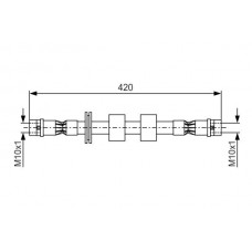 1 987 476 414 BOSCH Гальмівний шланг