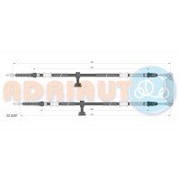 33.0291 ADRIAUTO Тросик, cтояночный тормоз