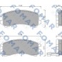 FO 443681 FOMAR Friction Комплект гальмівних колодок дисковий гальм
