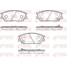 1967.02 REMSA Комплект гальмівних колодок дисковий гальм