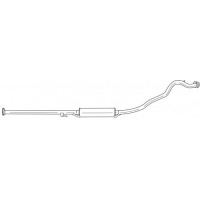 23429 SIGAM Середній глушник вихлопних газів