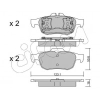 822-974-0 CIFAM Комплект гальмівних колодок дисковий гальм