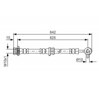 1 987 481 572 BOSCH Гальмівний шланг