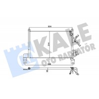 345385 KALE OTO RADYATÖR Конденсатор кондиціонера