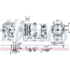 890588 NISSENS Компресор кондиціонера