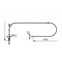 1 987 482 130 BOSCH Тросик, cтояночный тормоз