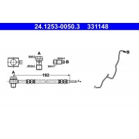 24.1253-0050.3 ATE Гальмівний шланг