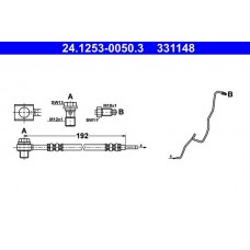 24.1253-0050.3 ATE Гальмівний шланг