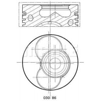 030 86 02 MAHLE Поршень