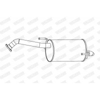 24296 WALKER Глушник вихлопних газів кінцевий