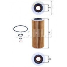 OX 177/3D MAHLE Масляний фільтр